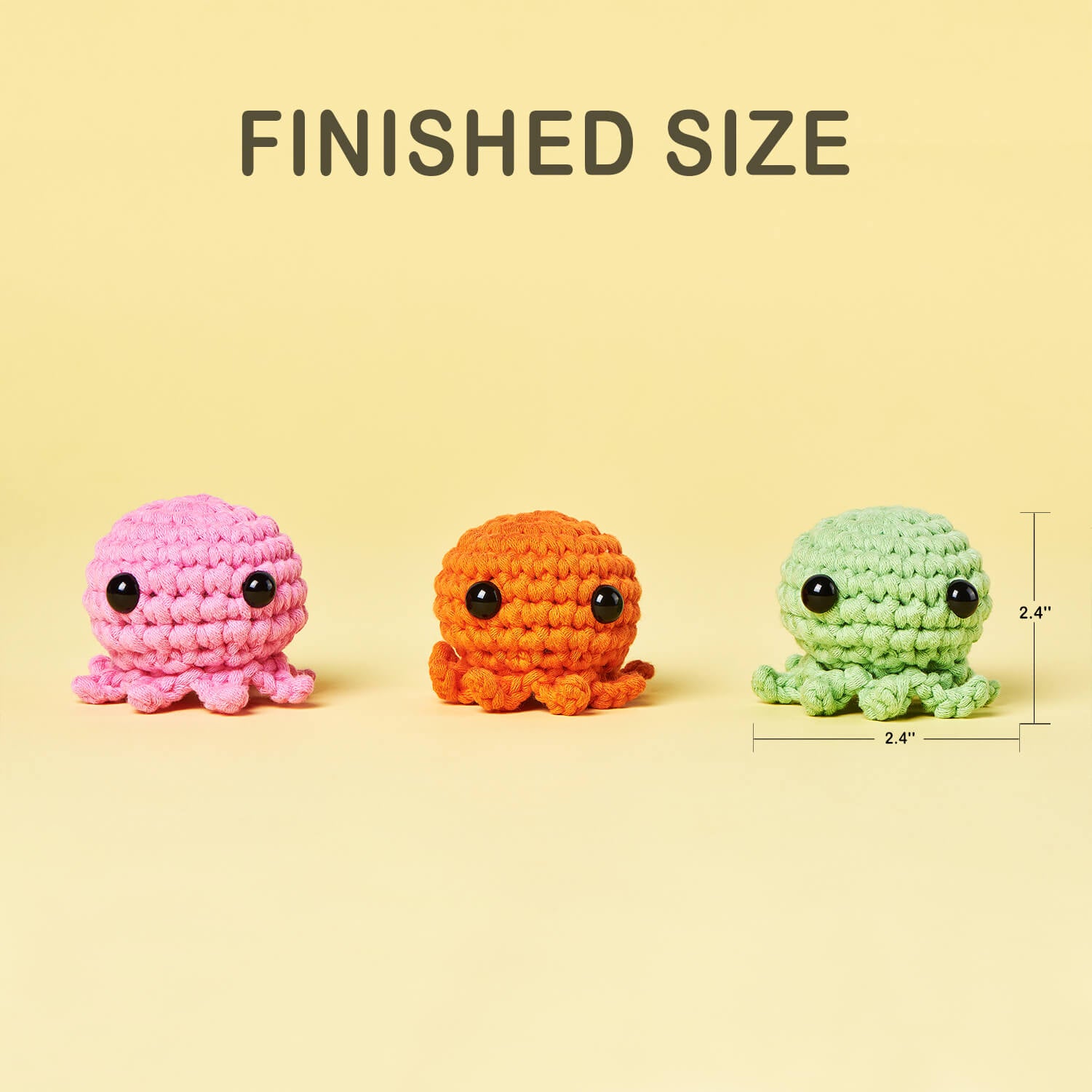 MIUSIE Crochet Beginner Kit Octopus Crochet Sets with Instruction